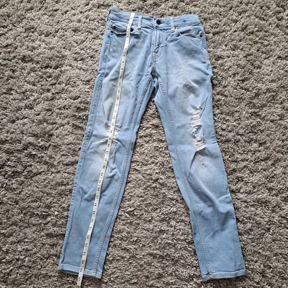 Hollister | Light blue woman's skinny Jean with styled rips - Picture 8 of 9
